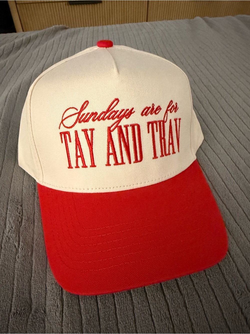 Sundays Are For Tay and Trav Vintage Trucker Hat